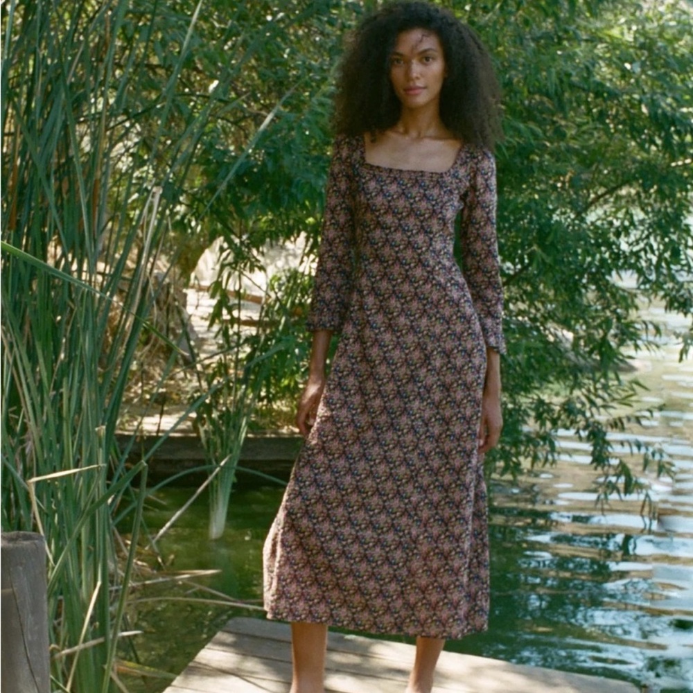 Doen Multicolor Long Sleeve Dress